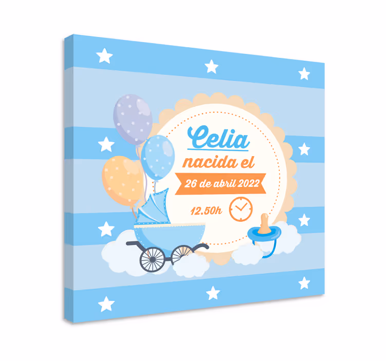 Baba bejelentő Ünnepség vászon Óvoda - TenStickers