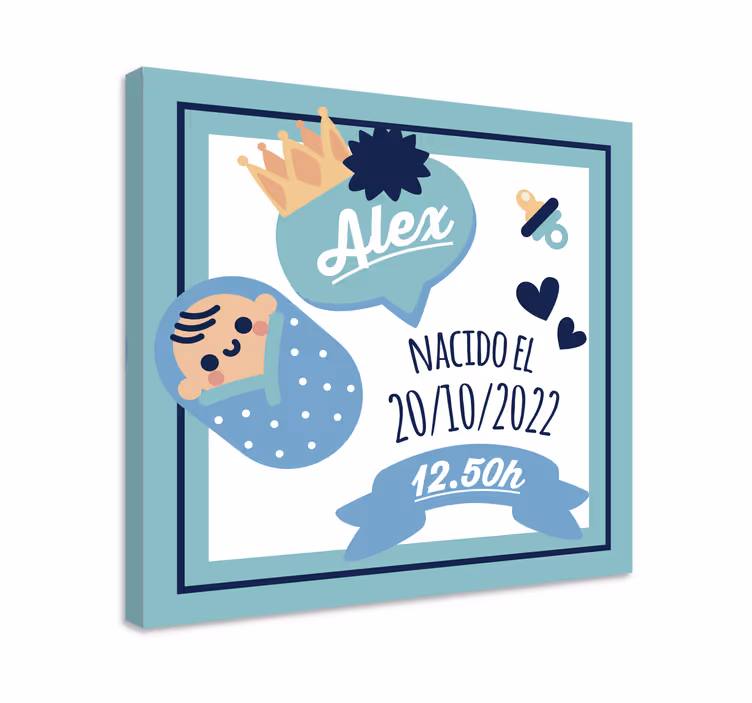 Baba bejelentő tervezés vászon Óvoda - TenStickers