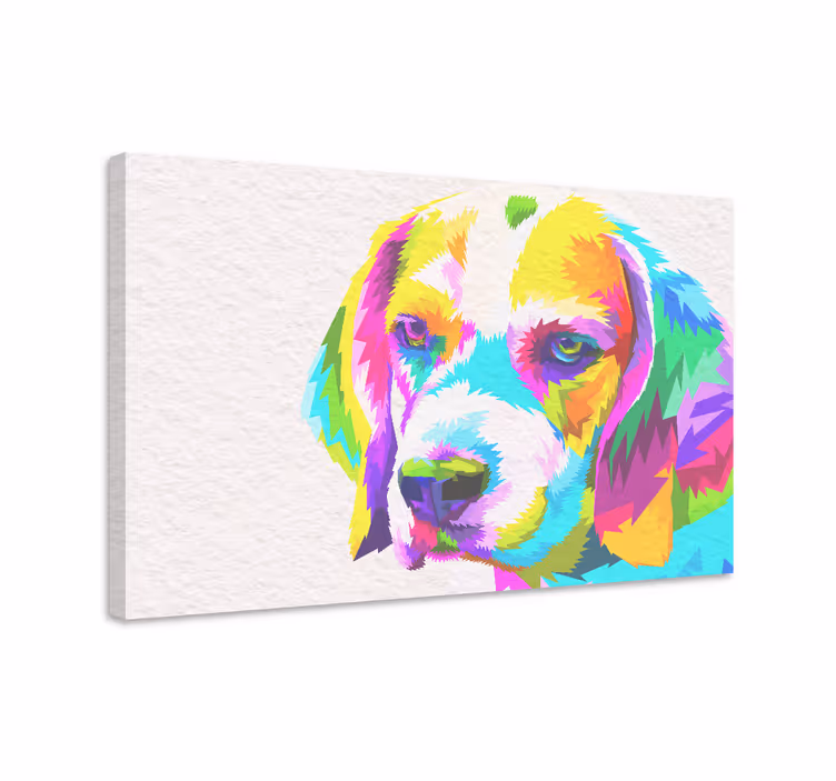 Akvarell beagle kutya vászonnyomatok - TenStickers