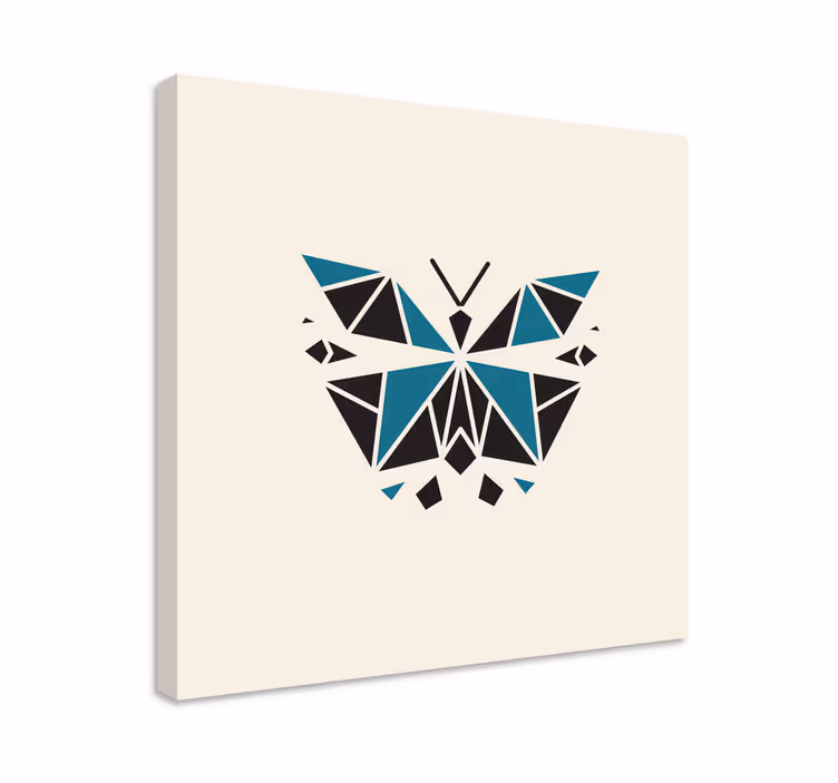 Geometrikus lepkeforma vászon szitakötő - TenStickers