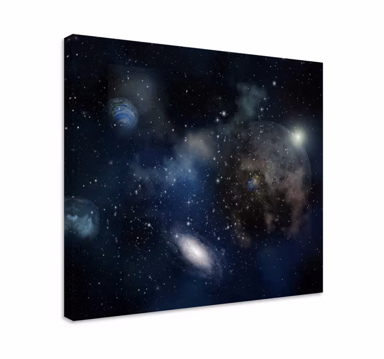 Galaxis felfedezés témájú vászon táncosok - TenStickers