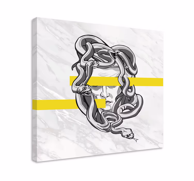 Medusa fejkialakítás vászon dekoráció - TenStickers