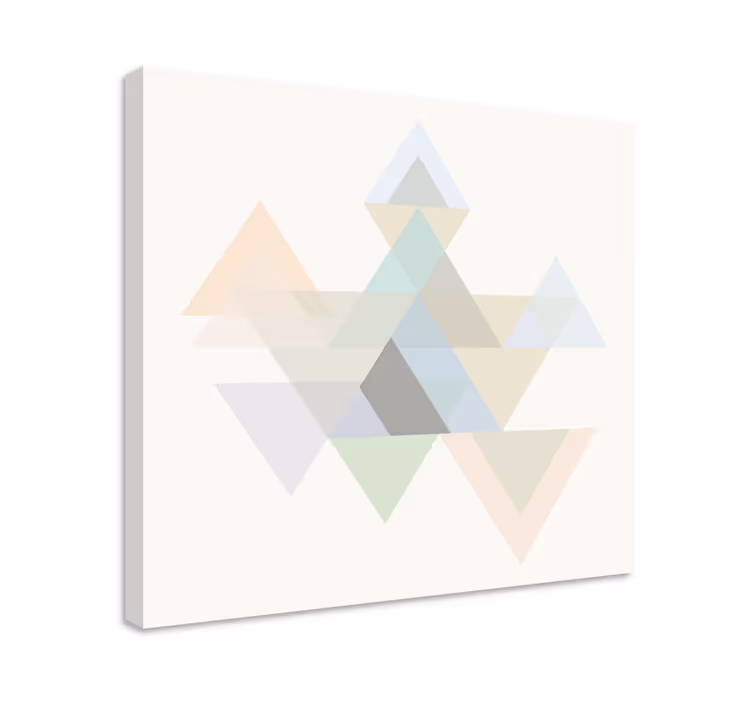 Absztrakt háromszög mintázat vászon geometriai - TenStickers