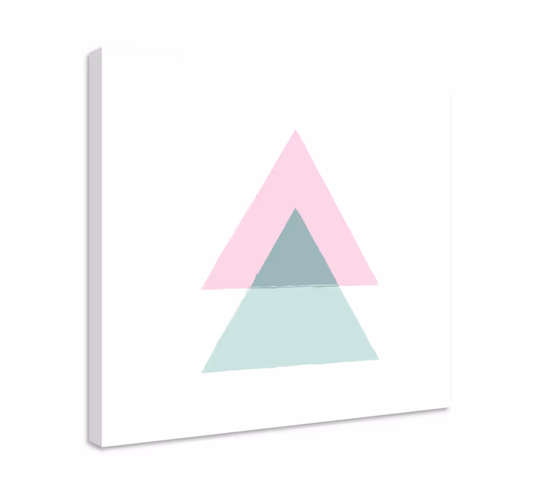 Trianguláris formák vászon geometriai - TenStickers