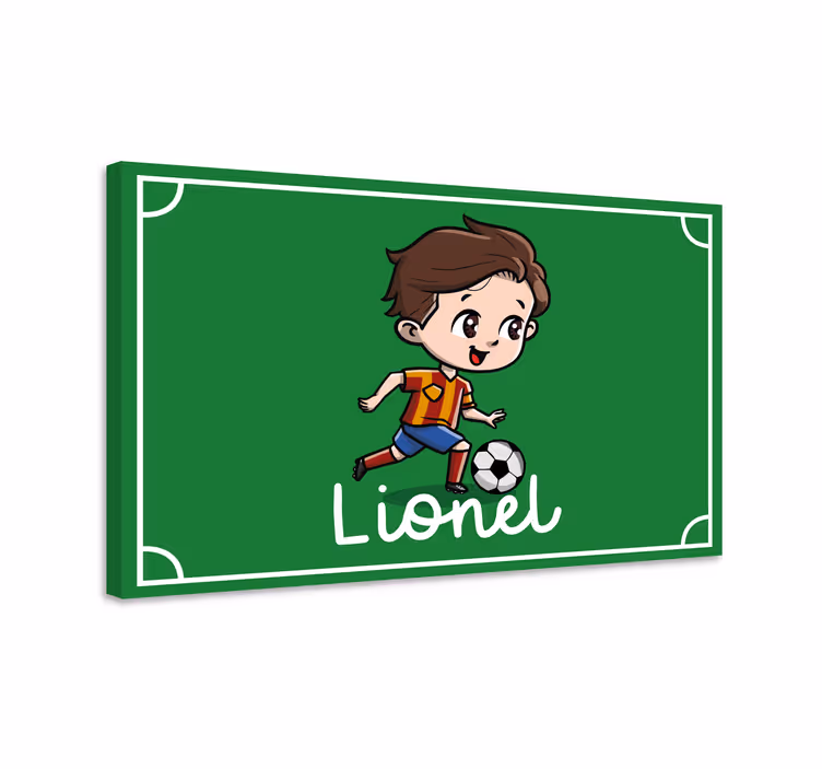 Focijátékos figura vászon sport - TenStickers