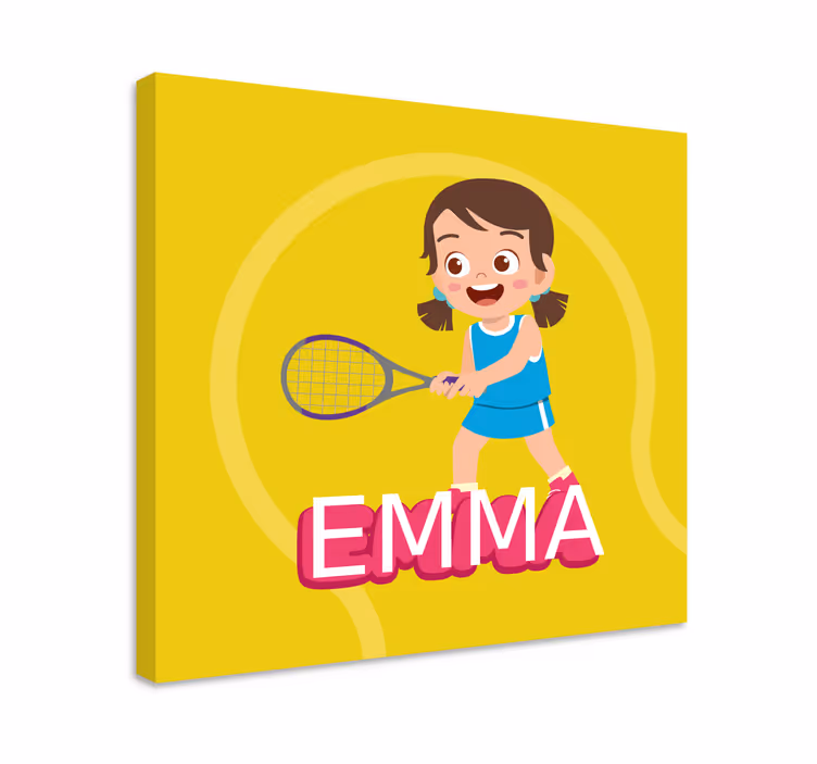 Tennis lány emma vászon egyéb virágok és növények - TenStickers
