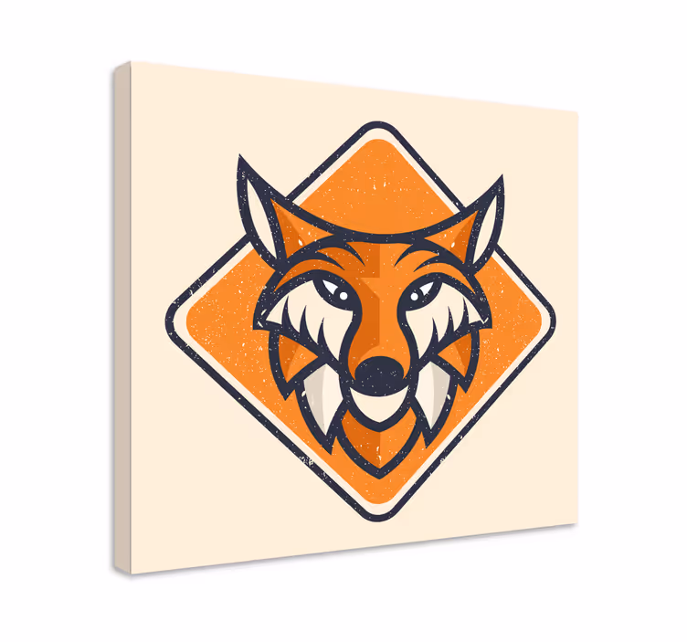 Stilizált róka ikon táblázatok más állatok - TenStickers