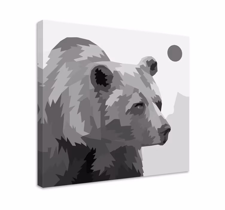 Majdani medve portré vászon állatok - TenStickers