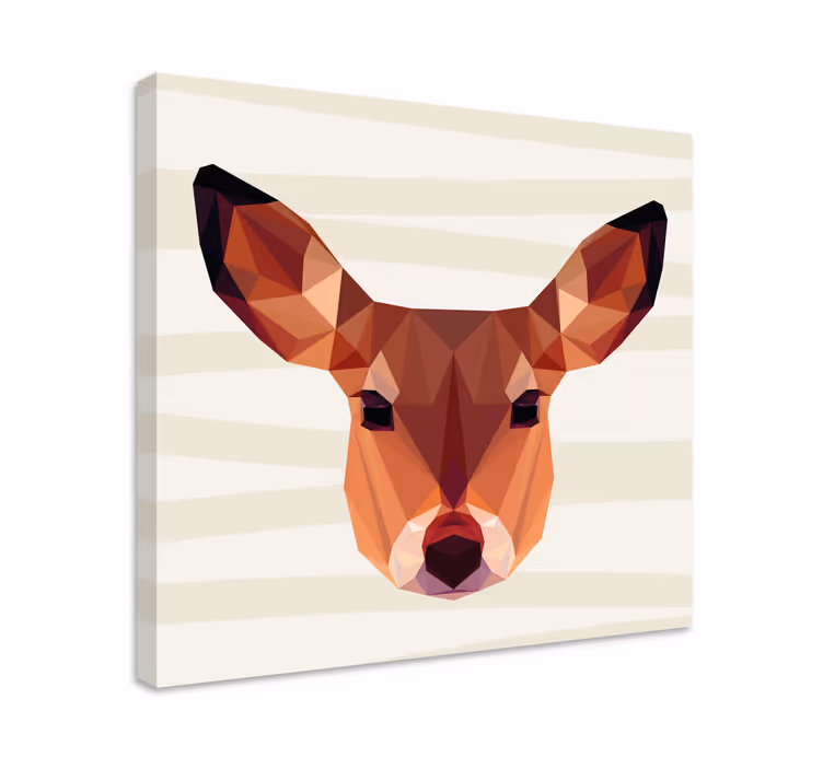 Geometrikus szarvas vászon szarvas - TenStickers