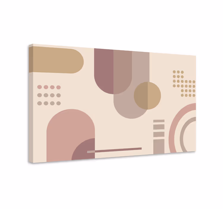 Modern vászon - geometrikus absztrakt formák - TenStickers