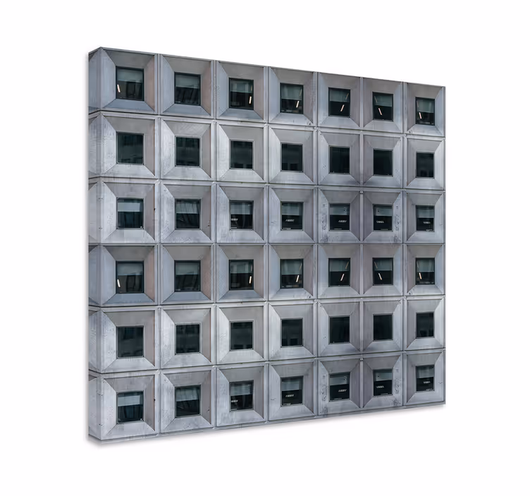 Brutalista építészet 3d vászonnyomatok - TenStickers