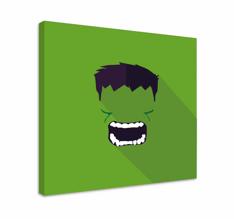 Zöld szuperhős bekeretezett kép - TenStickers