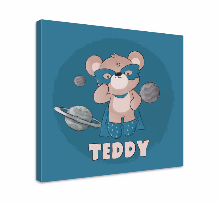 Medve hős személyre szabott vászon - TenStickers