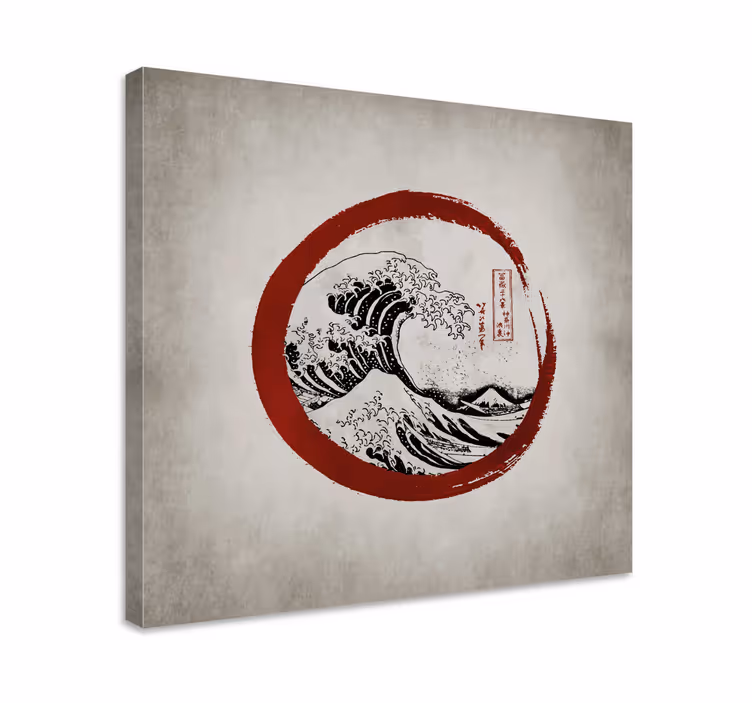 A kanagawa vászonképek nagy hulláma - TenStickers