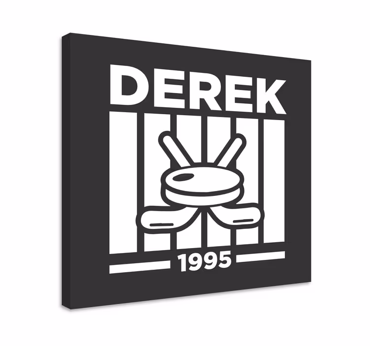 Személyre szabott hoki dizájn vászon tizenéveseknek - TenStickers