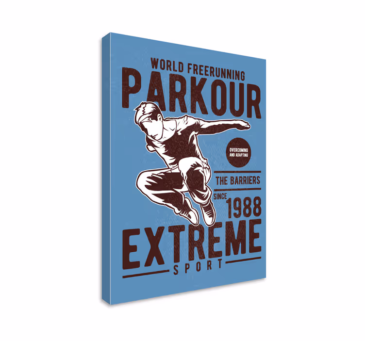 Vintage parkour poszternyomtatás - TenStickers