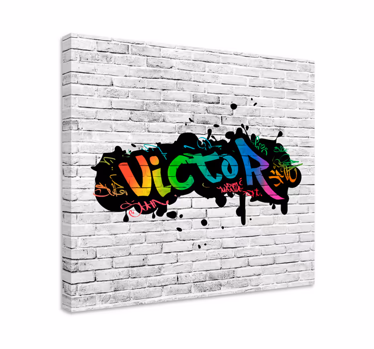 táblázatok Hálószoba graffiti egyedi név - TenStickers