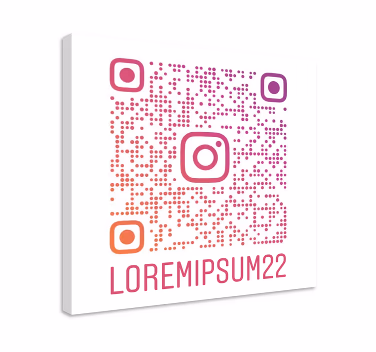 táblázatok személyre szabható egyedi instagram qr kód - TenStickers