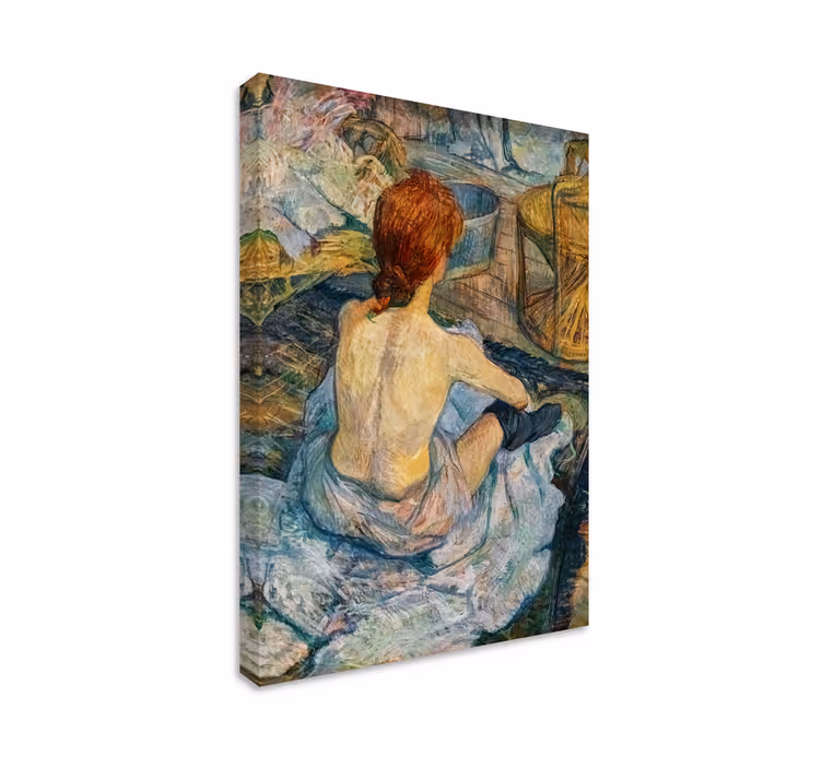 vászon Művészet "A Toilette" Toulouse-Lautrec által"A Toilette" T - TenStickers