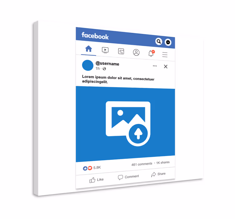 táblázatok személyre szabható facebook képernyő - TenStickers