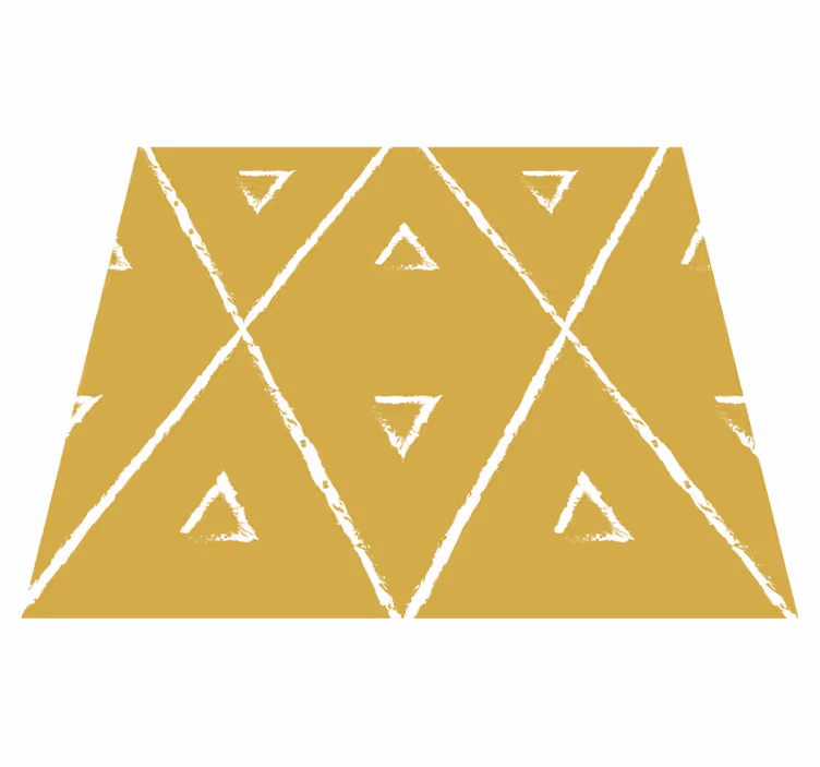 Geometriai rombusz minta Vinil szőnyeg sárga - TenStickers