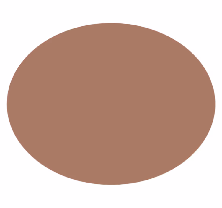 mocha mousse Vinil szőnyeg kör alakú - TenStickers