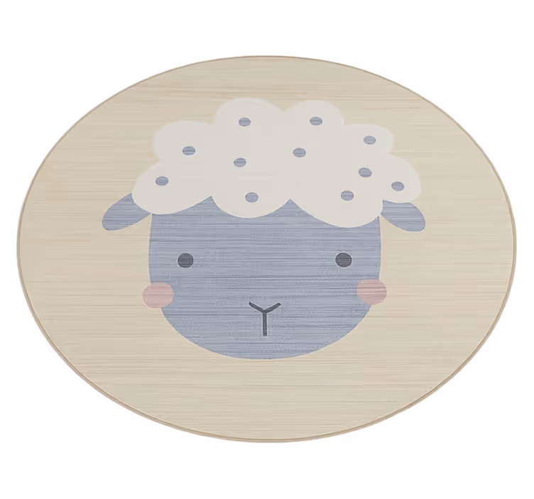 Bézs színű báránybébi vinil szőnyeg mások - TenStickers