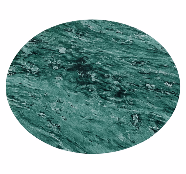 Elegáns márványhatású Vinil szőnyeg zöld - TenStickers