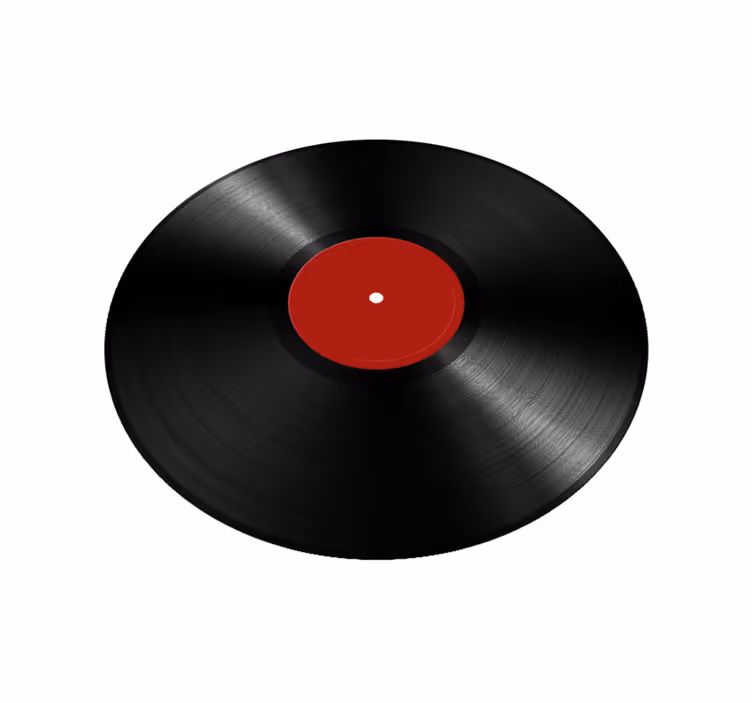 óriás bakelitlemez vinil szőnyeg étkező - TenStickers