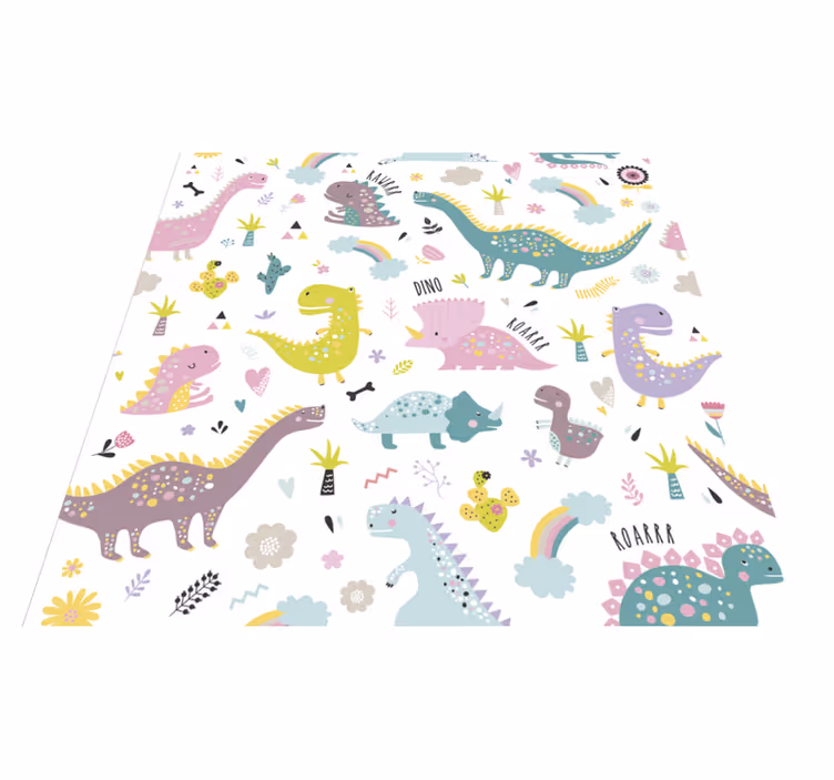 Dinoszaurusz kallax vinil szőnyeg állat - TenStickers