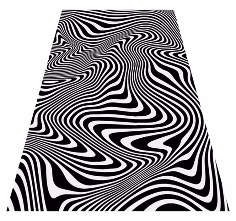 Zebra 3d hatású vinil szőnyeg állat - TenStickers