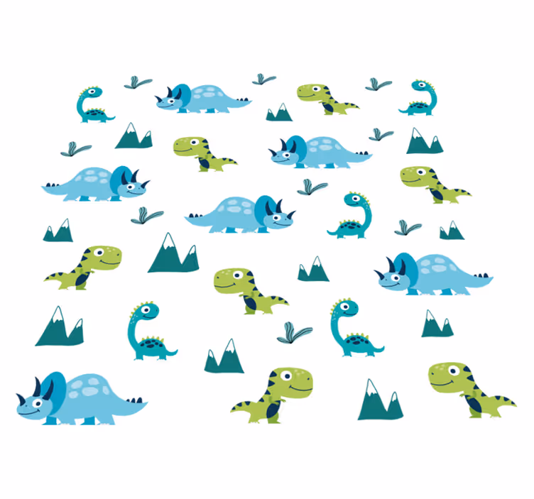 Nordikus dinoszaurusz hegy szőnyeg állat - TenStickers