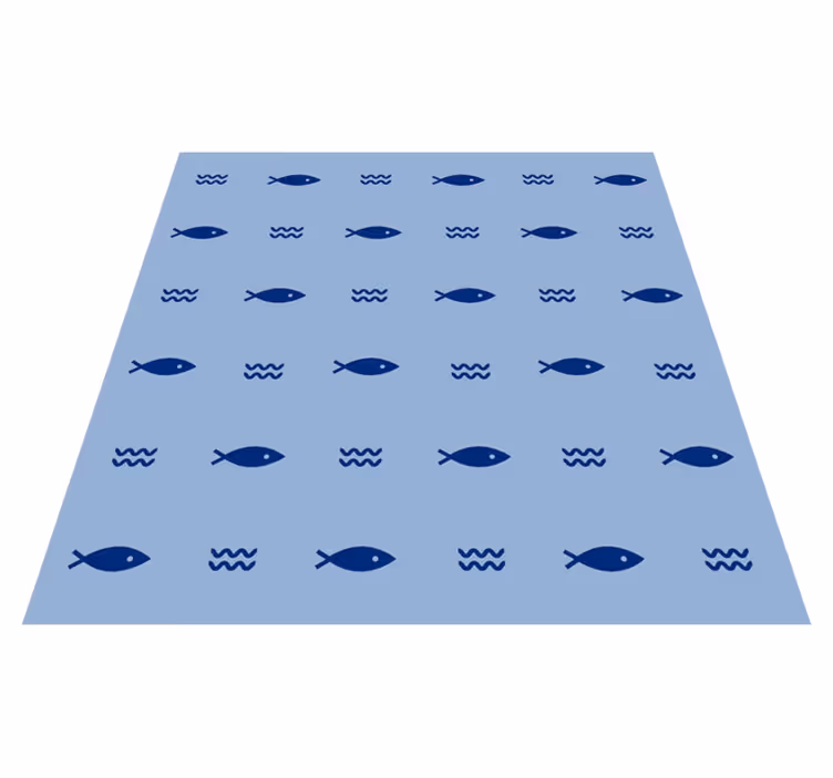 Vinil szőnyeg állat - mintás hal design - TenStickers
