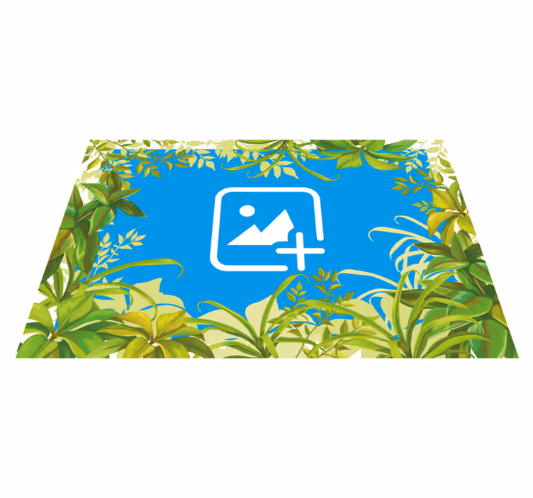 Macska a zöldek között vinil szőnyeg állat - TenStickers
