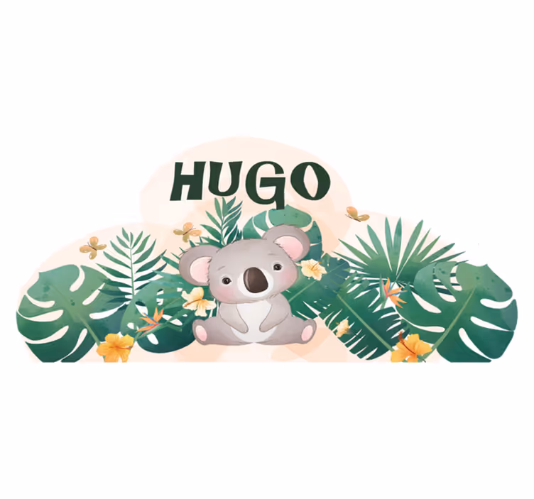 Koala dzsungel téma vinil szőnyeg állat - TenStickers