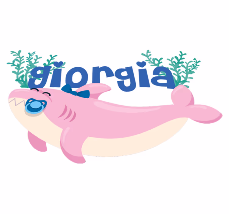 Boldog cápa mintás vinil szőnyeg Állat - TenStickers