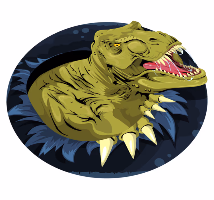 Vinil szőnyeg tyrannosaurus rex koponya - TenStickers