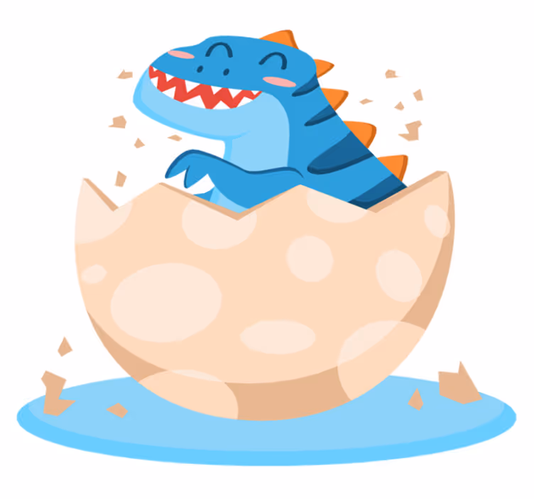 Boldog keltető dinoszaurusz vinil szőnyeg állat - TenStickers