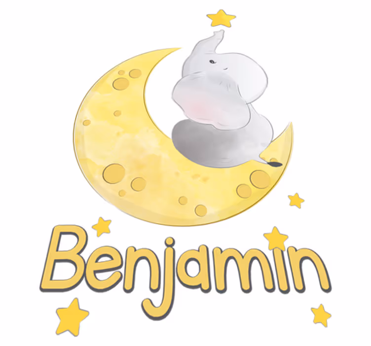 Állatos vinil szőnyeg névvel és csillagokkal - TenStickers