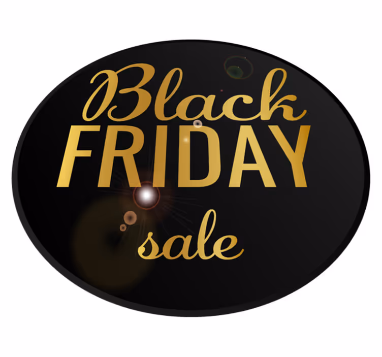 Elegáns black friday akció - black friday vinil szőnyeg - TenStickers