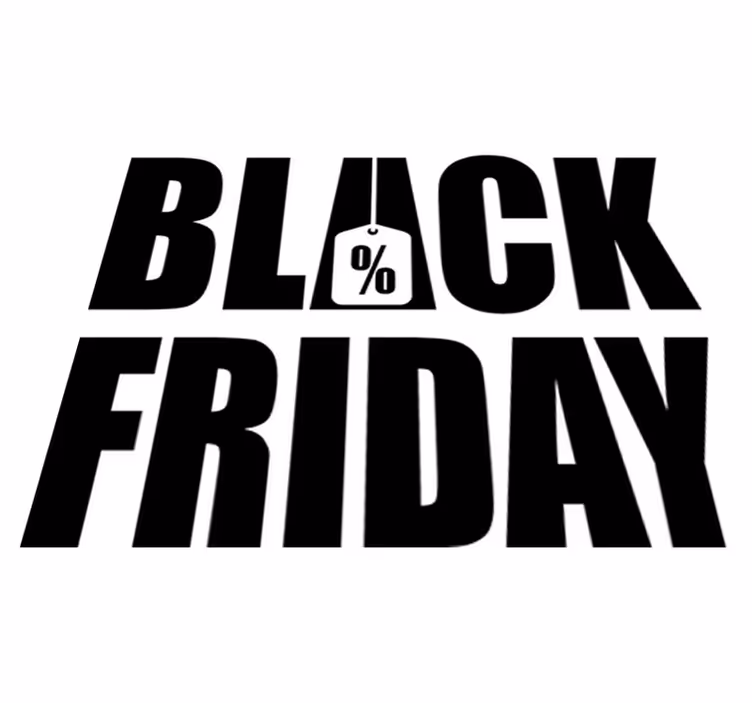 Egyszerű fehér háttér - black friday vinil szőnyeg - TenStickers