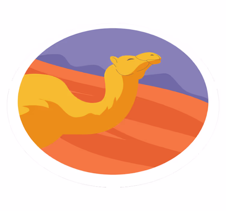 Vinil szőnyeg állat sivatagi állatokkal - TenStickers