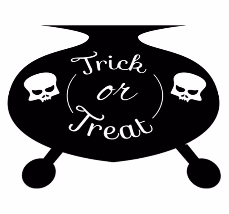 Halloween vinil szőnyeg - cselező üst - TenStickers