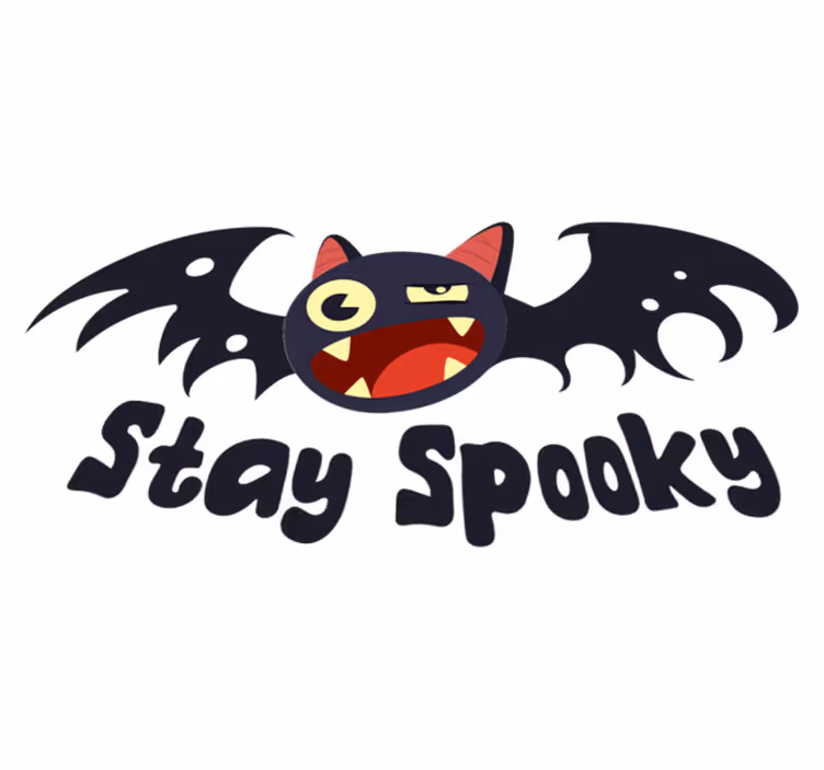 Tartsd a rémisztőt denevér vinil szőnyeg halloween - TenStickers