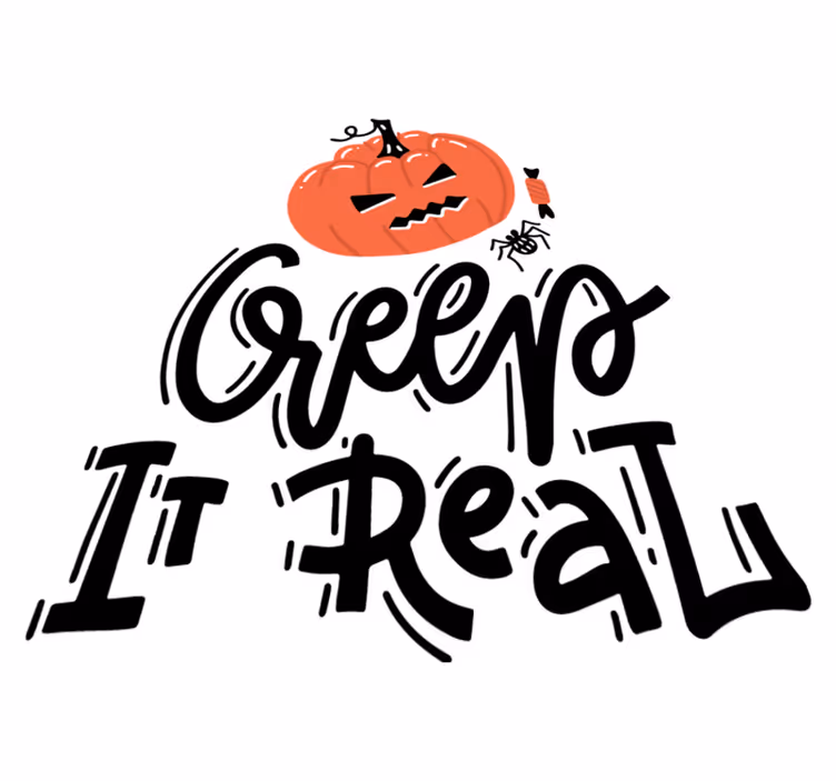 Vinil szőnyeg halloween ijesztő tök mintával - TenStickers