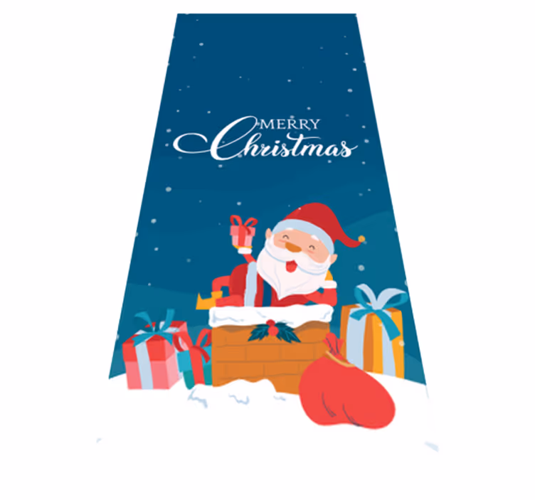 Merry christmas a mikulással vinil szőnyeg karácsony - TenStickers
