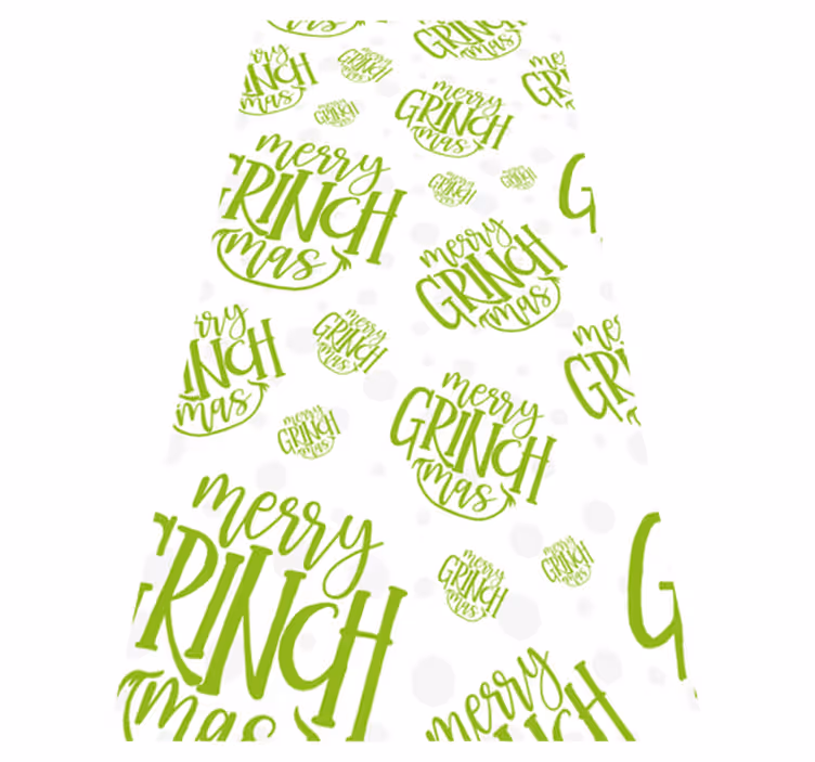 Merry grinchmas eredeti dizájn vinil szőnyeg karácsony - TenStickers