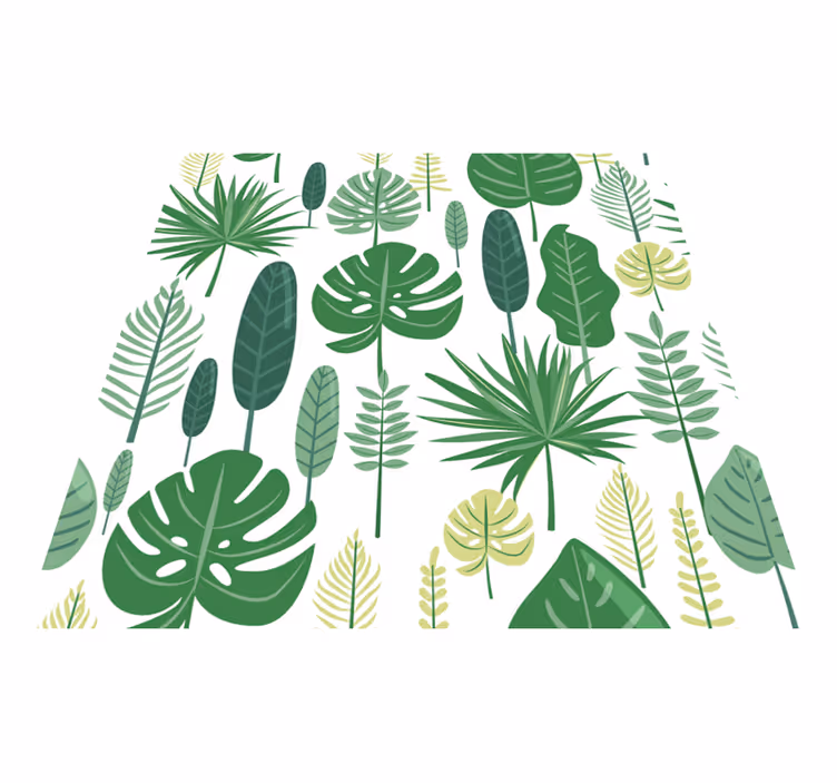 Monstera vinil szőnyeg virágok és növények - TenStickers