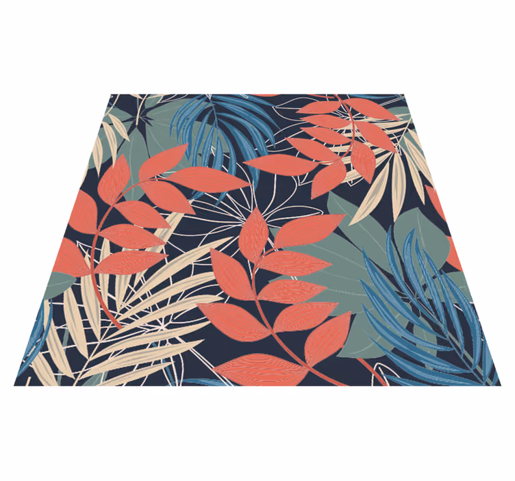 Modern elegáns fauna és flora mintás vinil szőnyeg - TenStickers