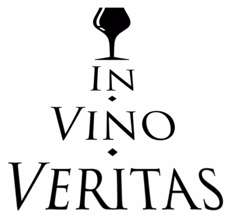 In vino veritas vinil szőnyeg konyha - TenStickers